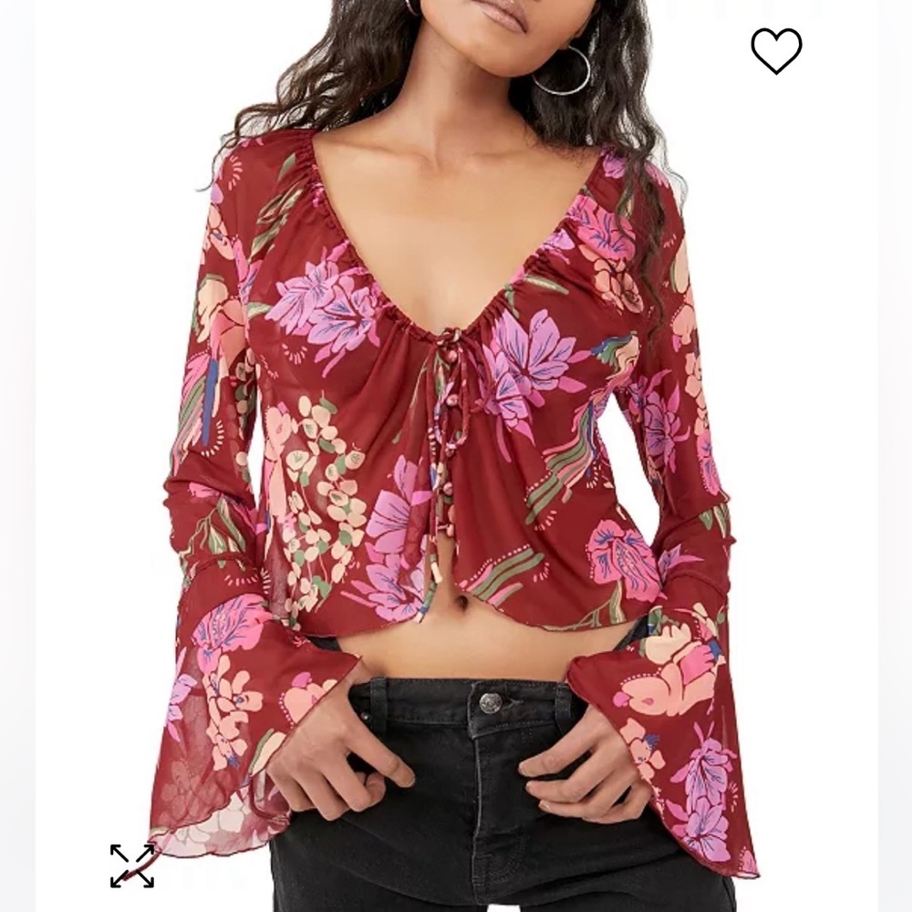 56. Free People Paradise Top in Cocoa Combo